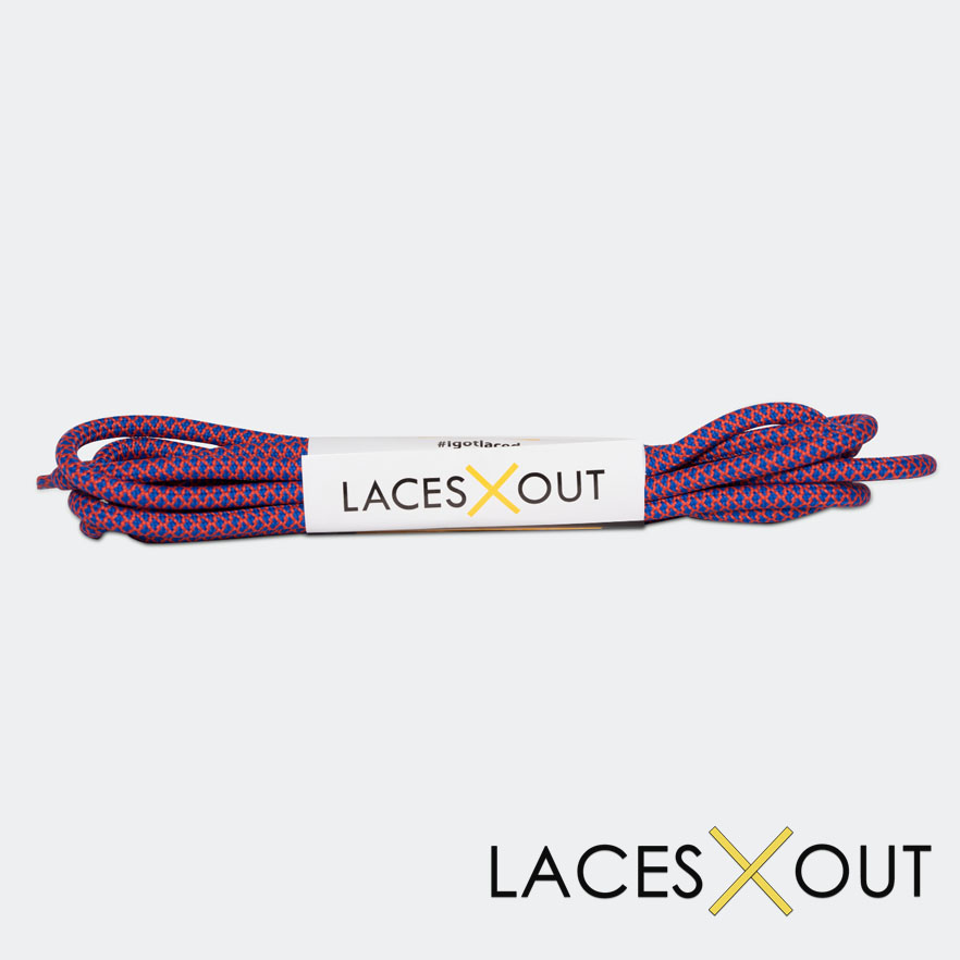 Red and Blue Rope Shoelaces SHop